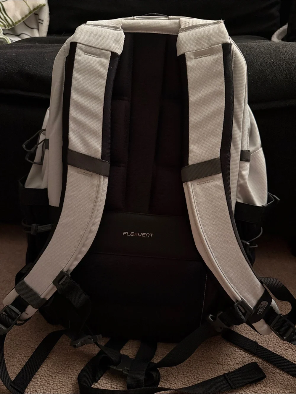 The North Face White/Black Borealis Backpack w/ Laptop Compartment *SEE PHOTOS*